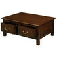 NERIN SOLID MAHOGANY 4 DRAWERS RECTANGULAR COFFEE TABLE IN MAHOGANY - MyChocolateWood