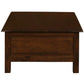 NERIN SOLID MAHOGANY 4 DRAWERS RECTANGULAR COFFEE TABLE IN MAHOGANY - MyChocolateWood