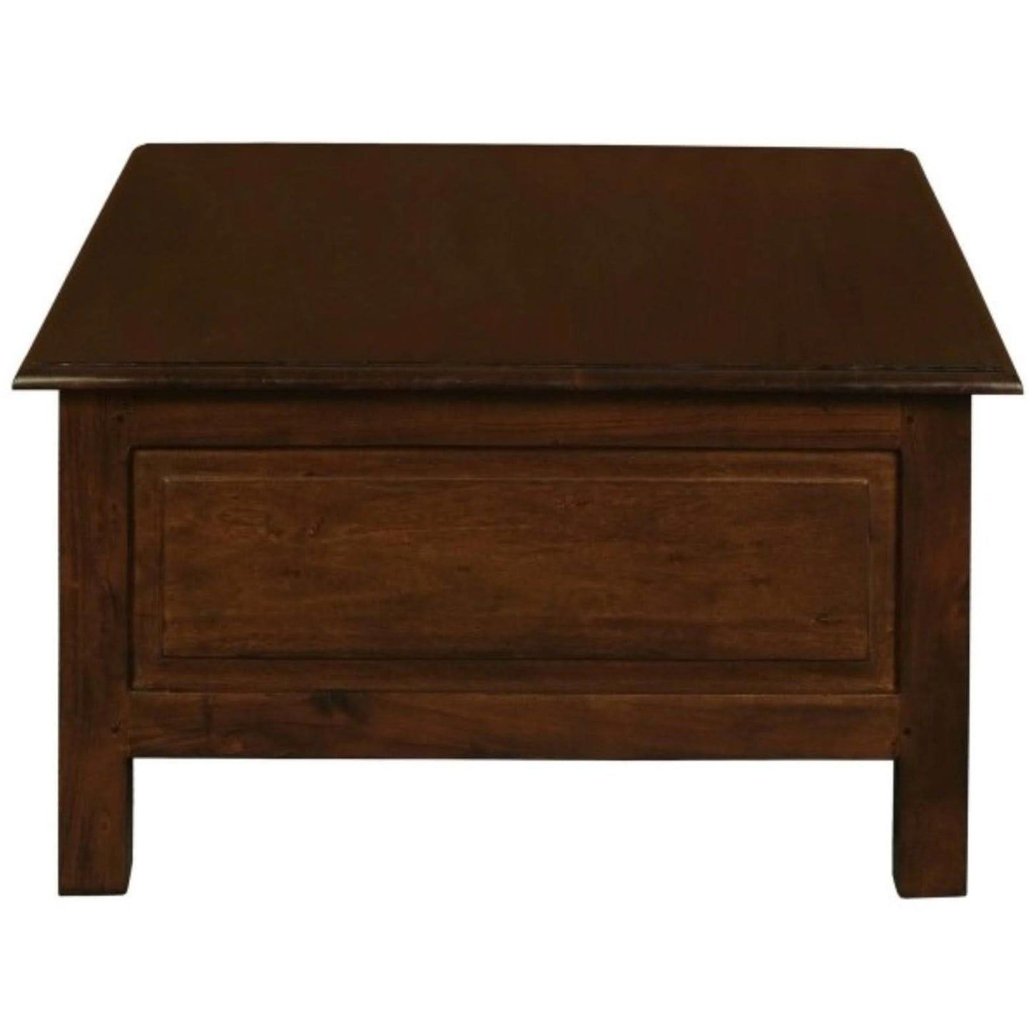 NERIN SOLID MAHOGANY 4 DRAWERS RECTANGULAR COFFEE TABLE IN MAHOGANY - MyChocolateWood