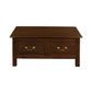 NERIN SOLID MAHOGANY 4 DRAWERS RECTANGULAR COFFEE TABLE IN MAHOGANY - MyChocolateWood