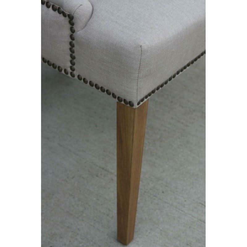 NEW DELI ARMCHAIR IN FLAXEEN WITH OAK LEG - MyChocolateWood