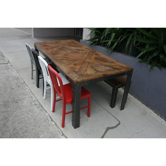 NEW RECYCLED OREGON Table Bench Setting - MyChocolateWood