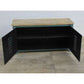 NEWTON VINTAGE IRON LOCKER SIDEBOARD BUFFET/RECLAIMED RAILWAY SLEEPER WOOD - MyChocolateWood