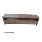 NICE 3 DRAWERS TASSIE OAK LOWLINE/ENTERTAINMENT UNIT MADE TO ORDER - MyChocolateWood