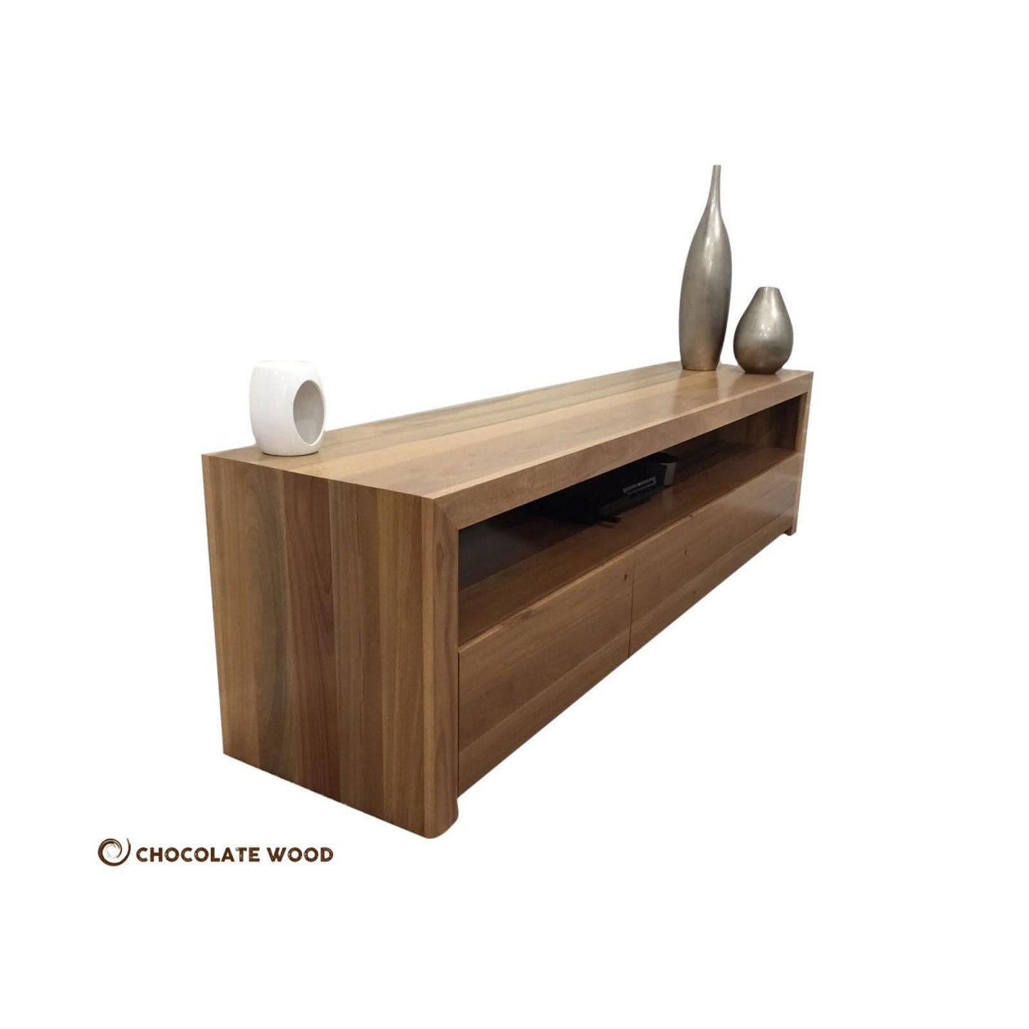NICO TV/ENTERTAINMENT 3 DRAWERS TV UNIT IN SOLID BLACKWOOD AUSTRALIAN CUSTOM MADE