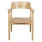 NOBU SOLID OAK ARMCHAIR/DINING CHAIR IN NATURAL - MyChocolateWood