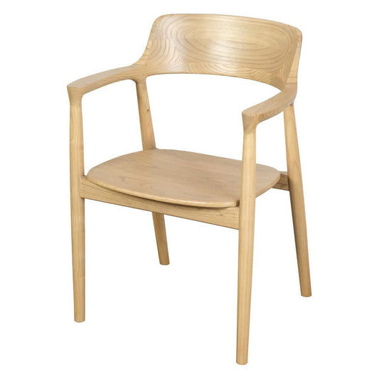 NOBU SOLID OAK ARMCHAIR/DINING CHAIR IN NATURAL