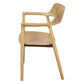 NOBU SOLID OAK ARMCHAIR/DINING CHAIR IN NATURAL - MyChocolateWood