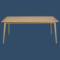 Nobu Solid Indonesian Oak Dining Table 160cm - Chocolate Wood