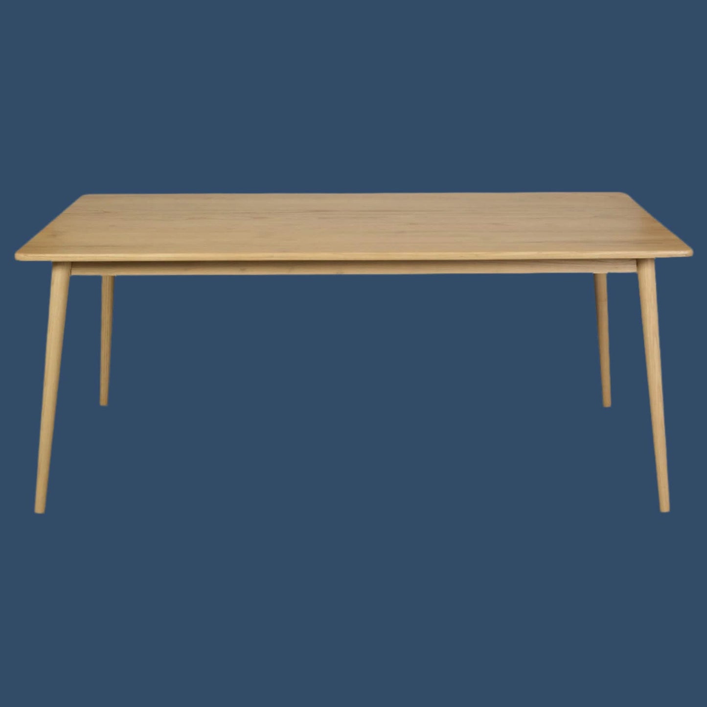 Nobu Solid Indonesian Oak Dining Table 160cm - Chocolate Wood