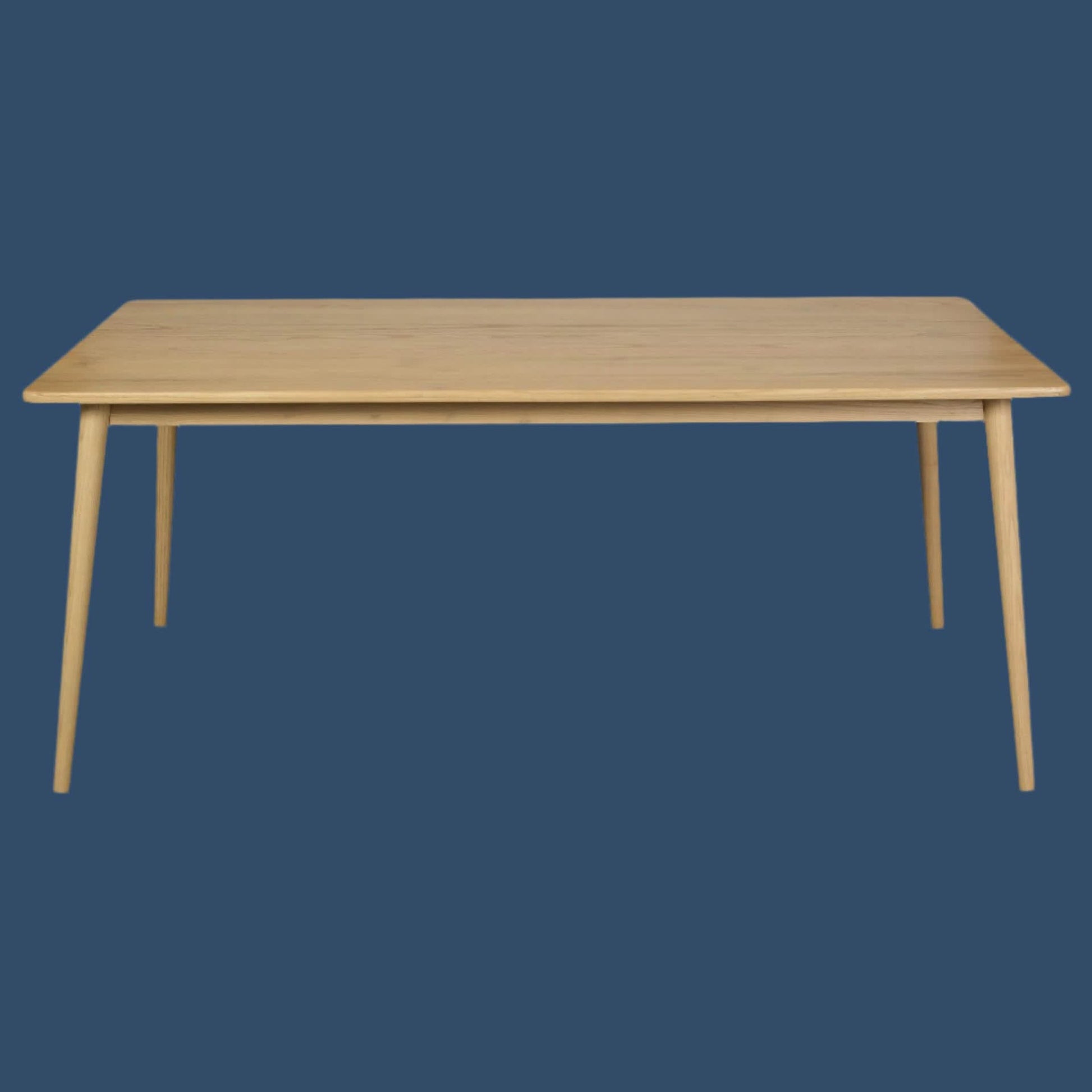 Nobu Solid Indonesian Oak Dining Table 160cm - Chocolate Wood