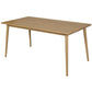 Nobu Solid Indonesian Oak Dining Table 160cm - Chocolate Wood