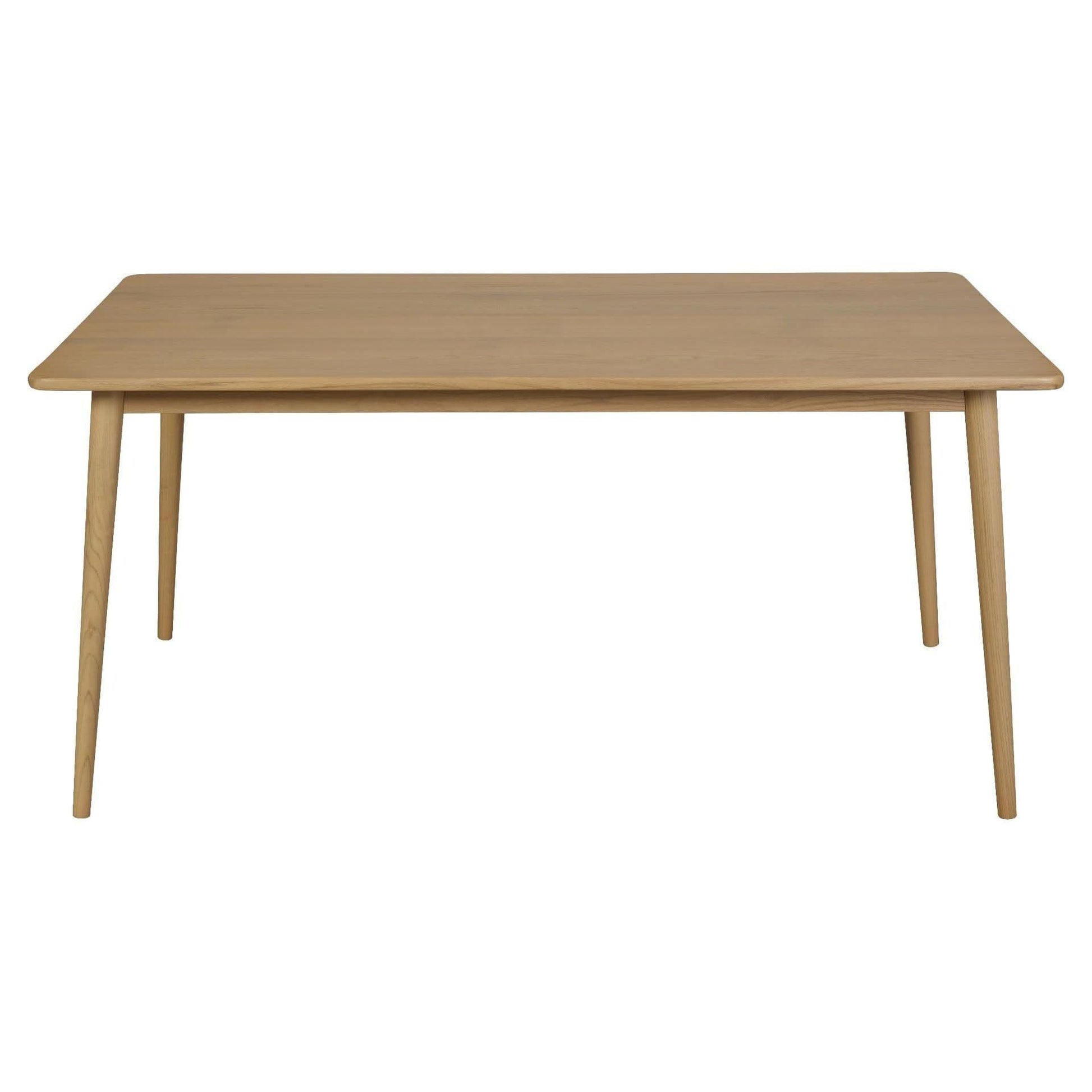 Nobu Solid Indonesian Oak Dining Table 160cm - Chocolate Wood