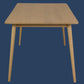 Nobu Solid Indonesian Oak Dining Table 160cm - Chocolate Wood