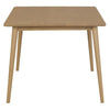 Nobu Solid Indonesian Oak Dining Table 90cm - Chocolate Wood