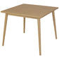 NOBU WHITE CEDAR TIMBER SQUARE DINING TABLE 90CM - MyChocolateWood