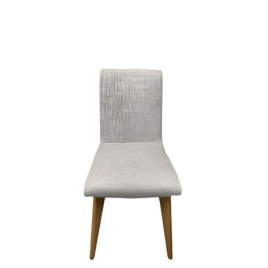 Nolan Fabric Dining Chair in Brown - Chocolate Wood