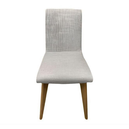 Nolan Fabric Dining Chair in Brown - Chocolate Wood