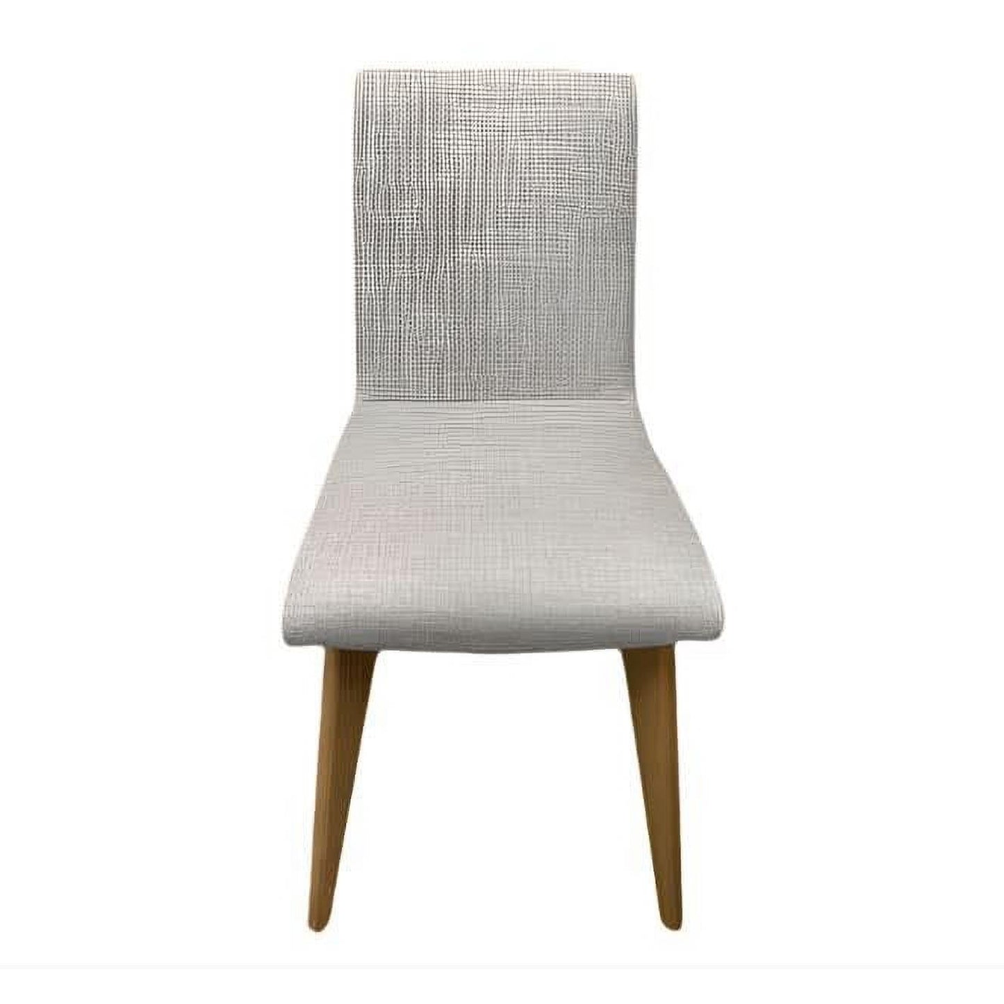 Nolan Fabric Dining Chair in Brown - Chocolate Wood