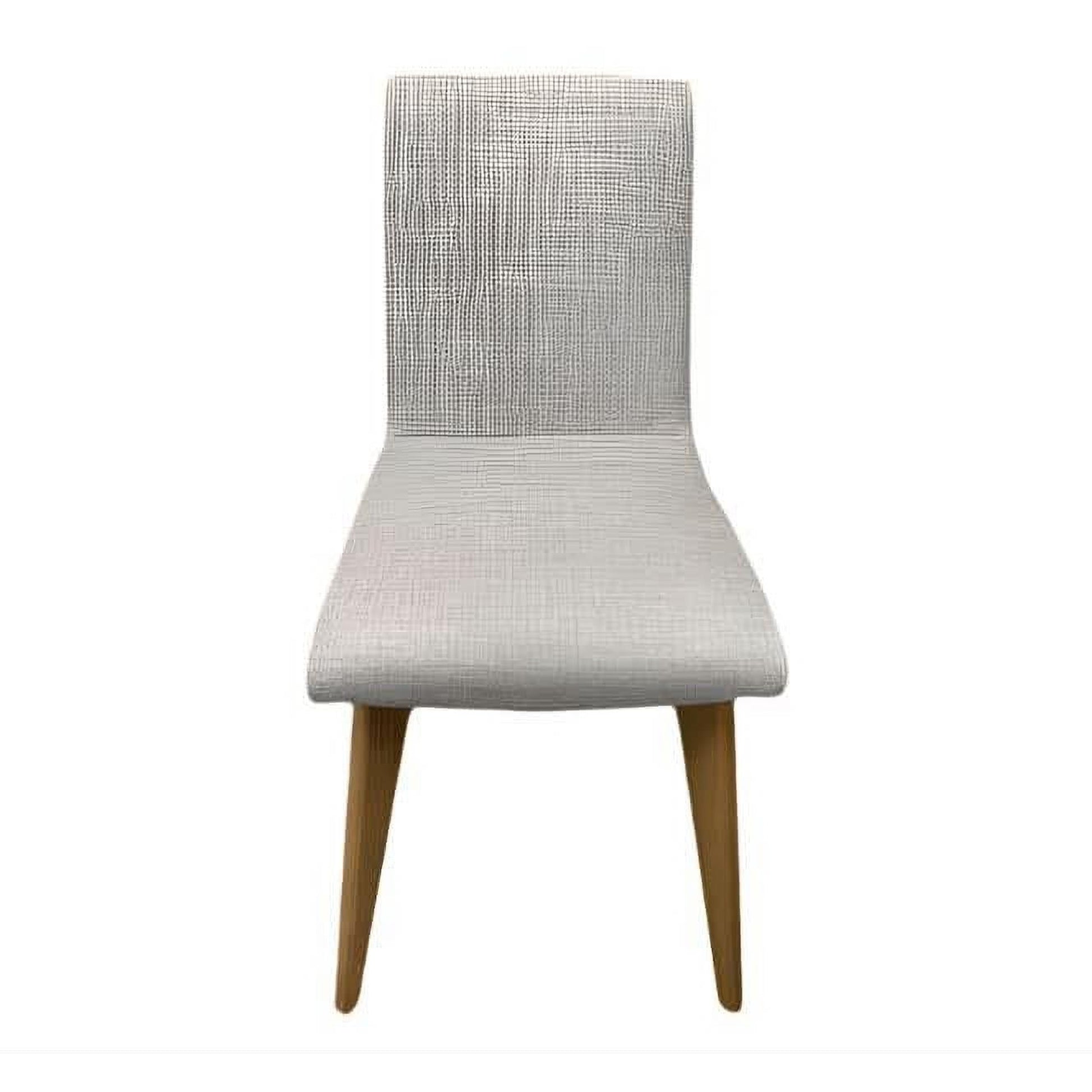 Nolan Fabric Dining Chair in Brown - Chocolate Wood