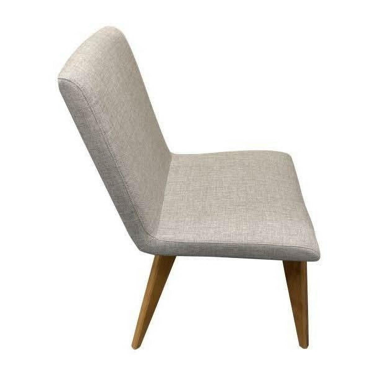 Nolan Fabric Dining Chair in Brown - Chocolate Wood