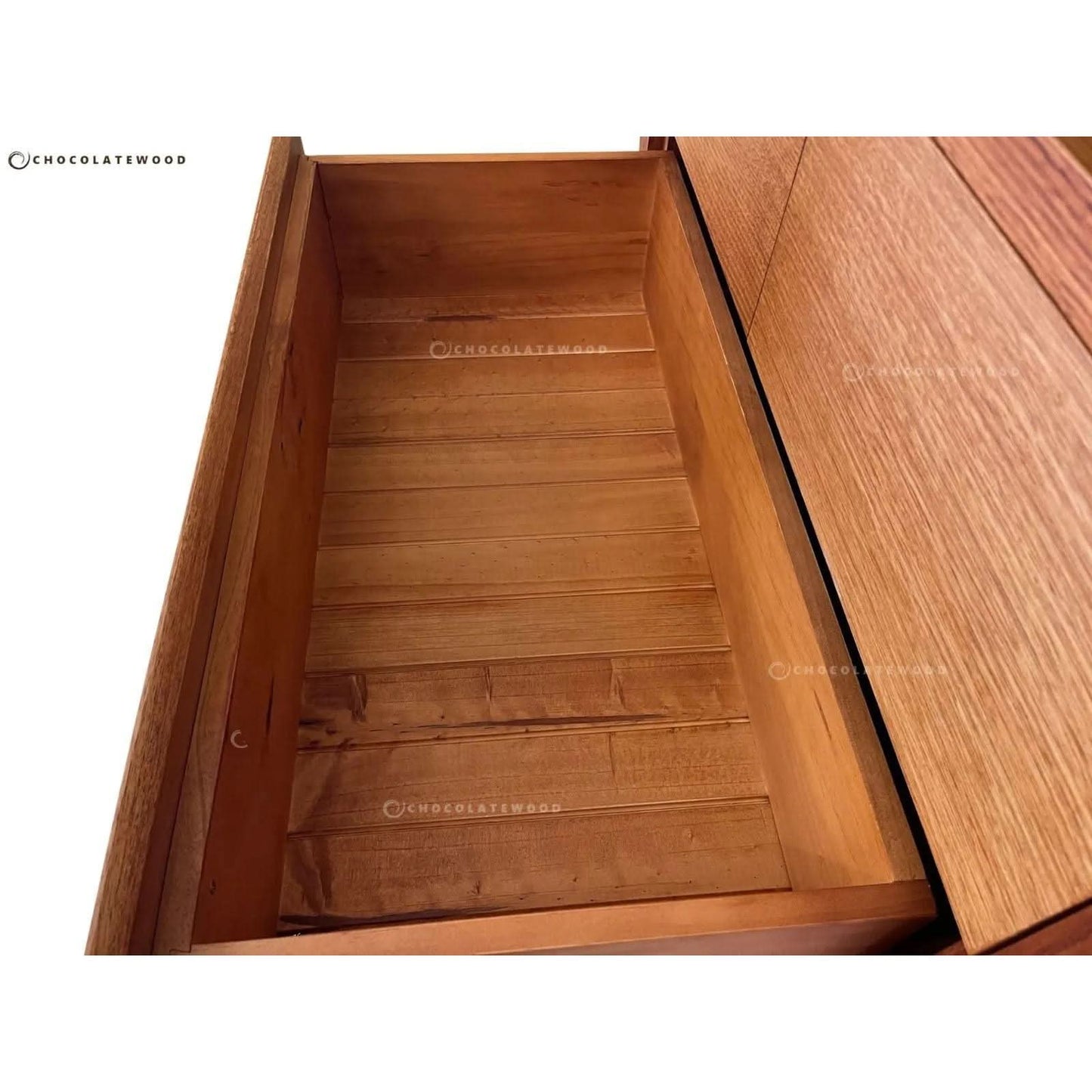 NON-TOXIC AUSTRALIAN CUSTOM-MADE VERMONT 5 DRAWER TALLBOY IN SOLID VICTORIAN ASH - MyChocolateWood