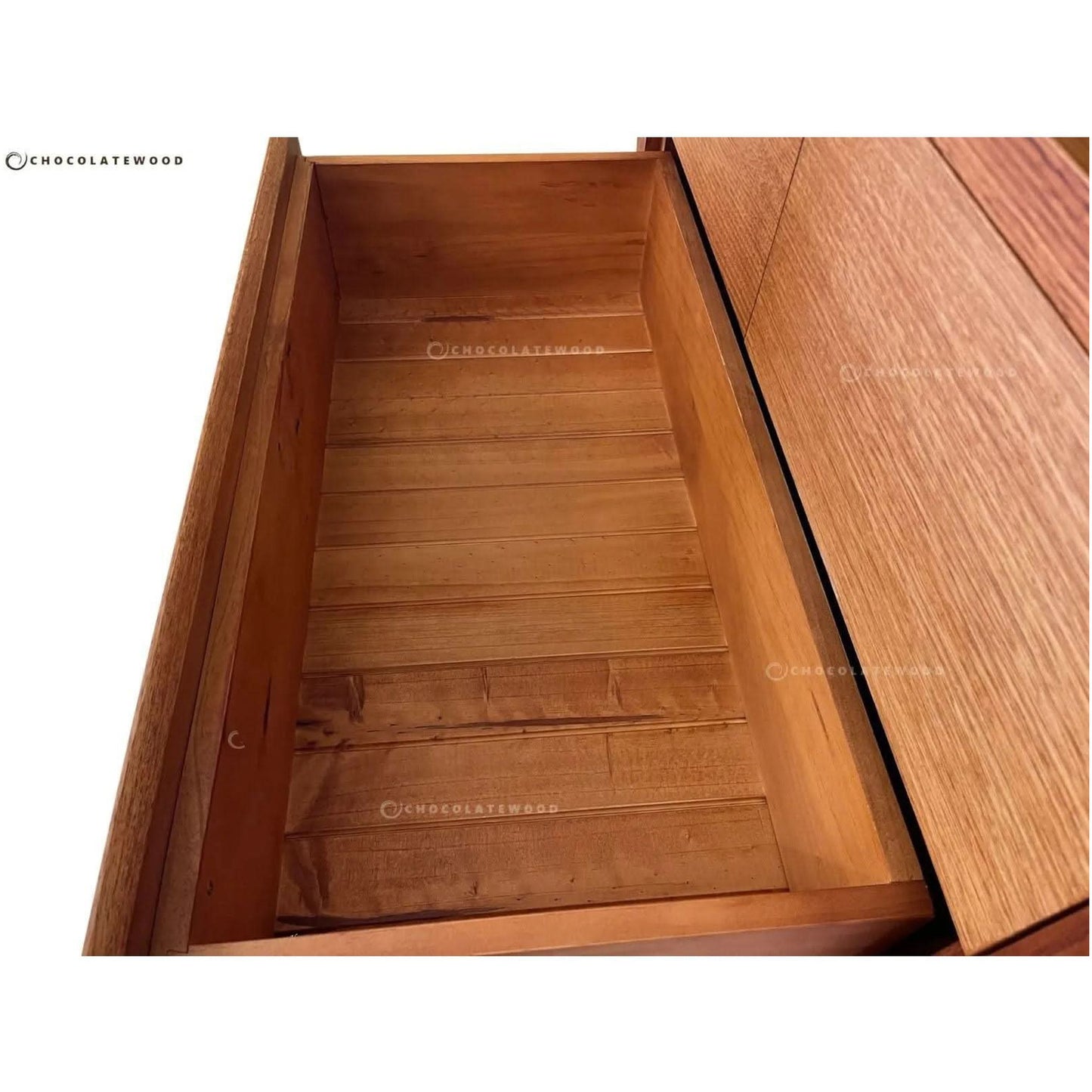 NON-TOXIC AUSTRALIAN CUSTOM-MADE VERMONT 5 DRAWER TALLBOY IN SOLID VICTORIAN ASH