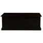 Nora Solid Mahogany Blanket Box Large in Chocolate - Chocolate Wood