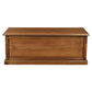 NORA LARGE SOLID MAHOGANY TIMBER BLANKET BOX IN LIGHT PECAN - MyChocolateWood