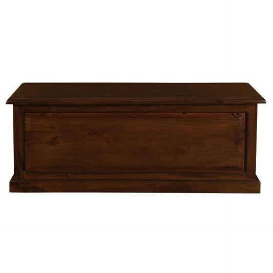 NORA LARGE SOLID MAHOGANY TIMBER BLANKET BOX IN MAHOGANY - MyChocolateWood