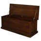 NORA LARGE SOLID MAHOGANY TIMBER BLANKET BOX IN MAHOGANY - MyChocolateWood