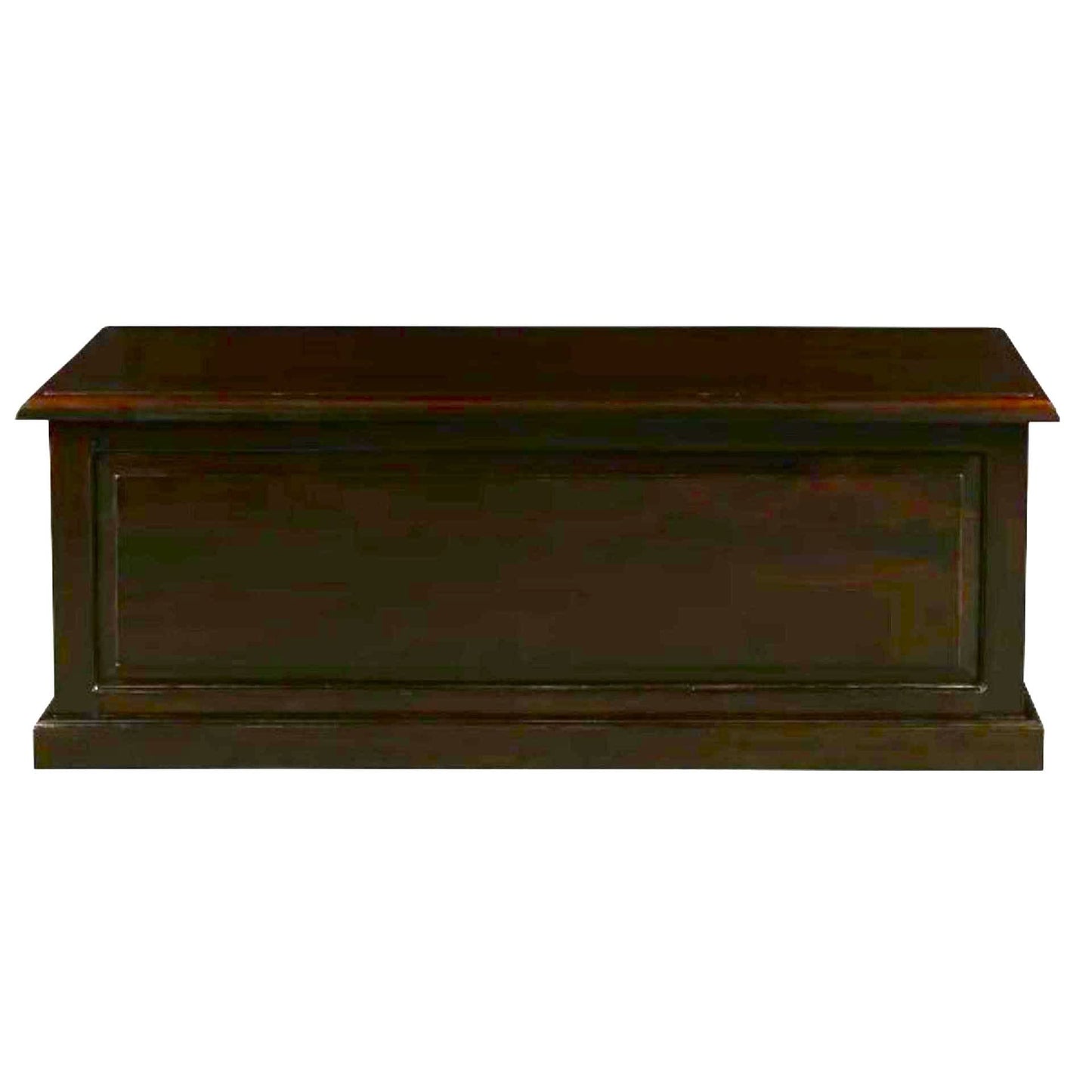 NORA MEDIUM SOLID MAHOGANY TIMBER BLANKET BOX IN CHOCOLATE - MyChocolateWood