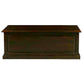 Nora Solid Mahogany Blanket Box Medium in Chocolate - Chocolate Wood
