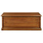 Nora Solid Mahogany Blanket Box Medium in Light Pecan - Chocolate Wood