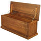 NORA MEDIUM SOLID MAHOGANY TIMBER BLANKET BOX IN LIGHT PECAN - MyChocolateWood