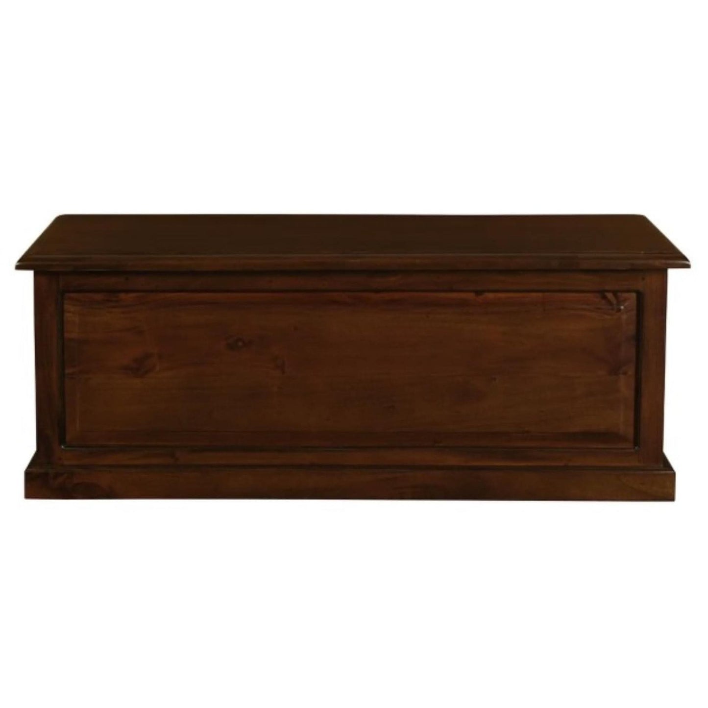 Nora Solid Mahogany Blanket Box Medium in Mahogany - Chocolate Wood