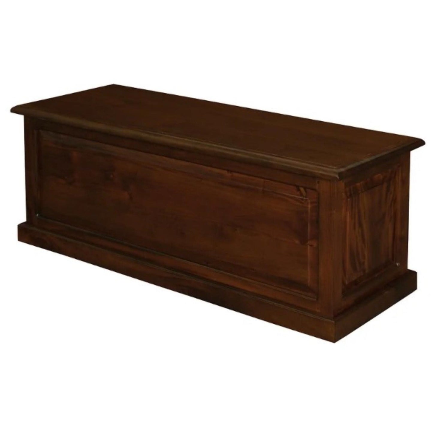 NORA MEDIUM SOLID MAHOGANY TIMBER BLANKET BOX IN MAHOGANY - MyChocolateWood