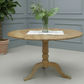 NORDIC ROUND DINING TABLE 100CM + 4 MELROSE DINING CHAIRS BLACK 5PCS - MyChocolateWood