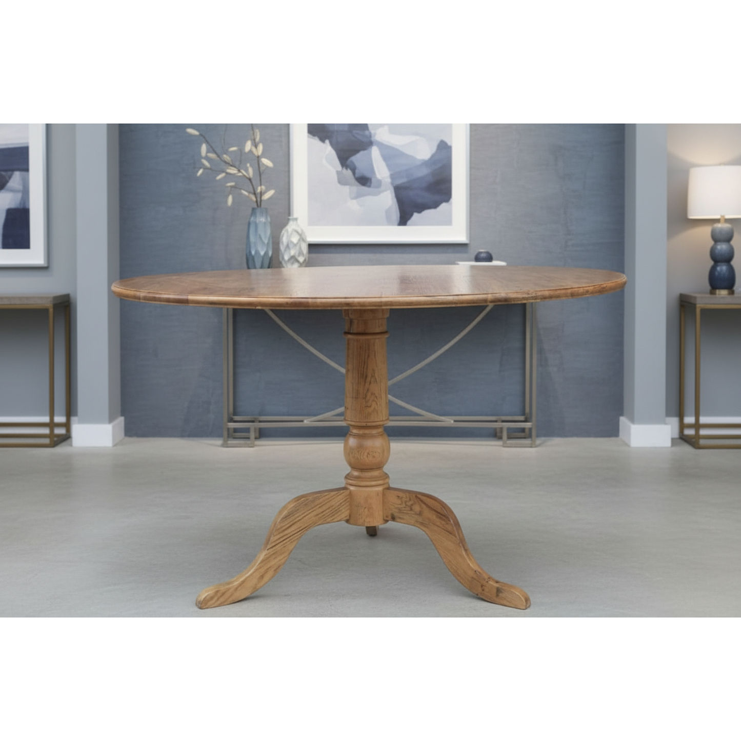 Nordic Round Dining Table 100cm + 4 Melrose Dining Chairs in Black - Chocolate Wood