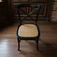 NORDIC ROUND DINING TABLE 100CM + 4 MELROSE DINING CHAIRS BLACK 5PCS - MyChocolateWood