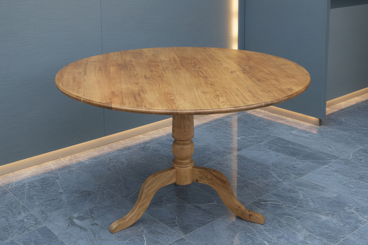 NORDIC ROUND DINING TABLE 100CM + 4 MELROSE DINING CHAIRS NATURAL 5PCS - MyChocolateWood