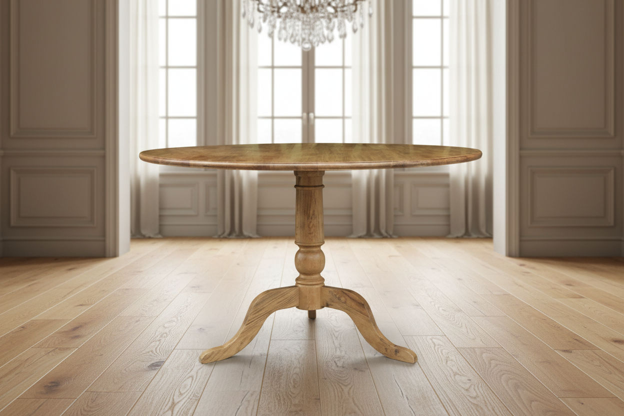 NORDIC ROUND DINING TABLE 100CM + 4 MELROSE DINING CHAIRS NATURAL 5PCS - MyChocolateWood