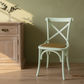 NORDIC ROUND DINING TABLE 100CM + 4 MELROSE DINING CHAIRS WHITE 5PCS - MyChocolateWood