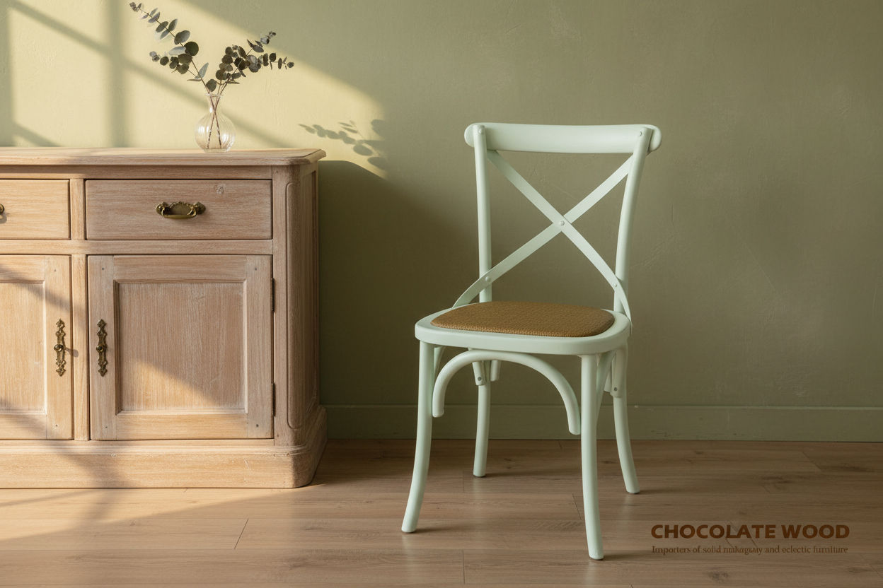 NORDIC ROUND DINING TABLE 100CM + 4 MELROSE DINING CHAIRS WHITE 5PCS - MyChocolateWood