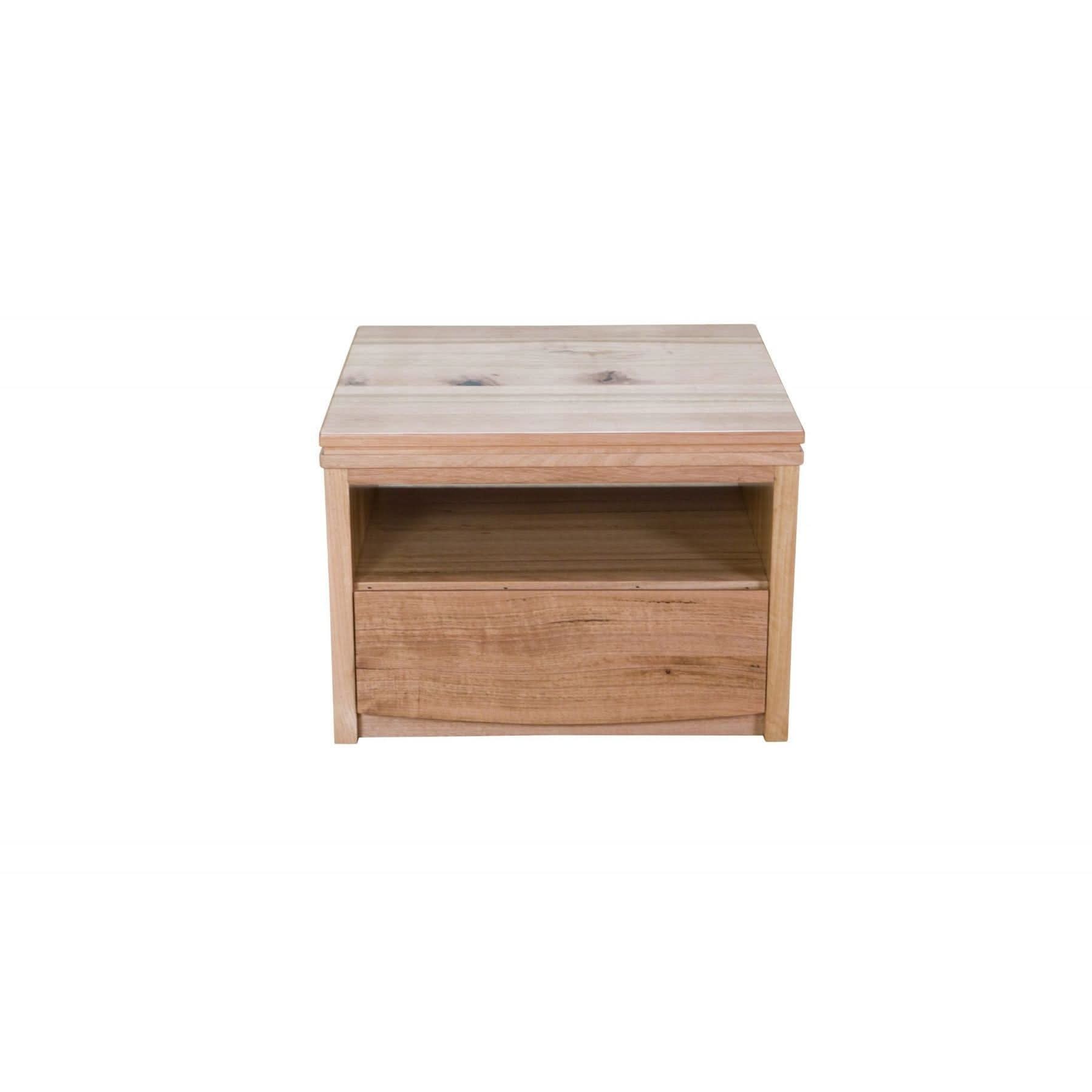 NOREEN LAMP TABLESIDE TABLE WITH 1 DRAWER - MyChocolateWood