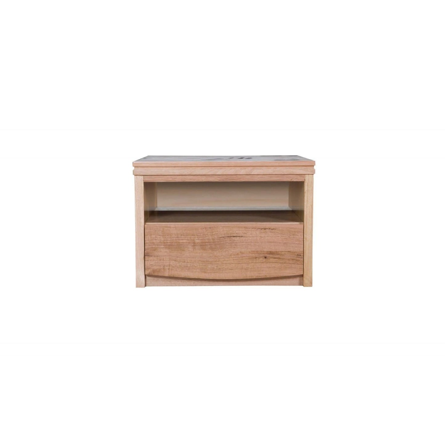NOREEN LAMP TABLESIDE TABLE WITH 1 DRAWER - MyChocolateWood