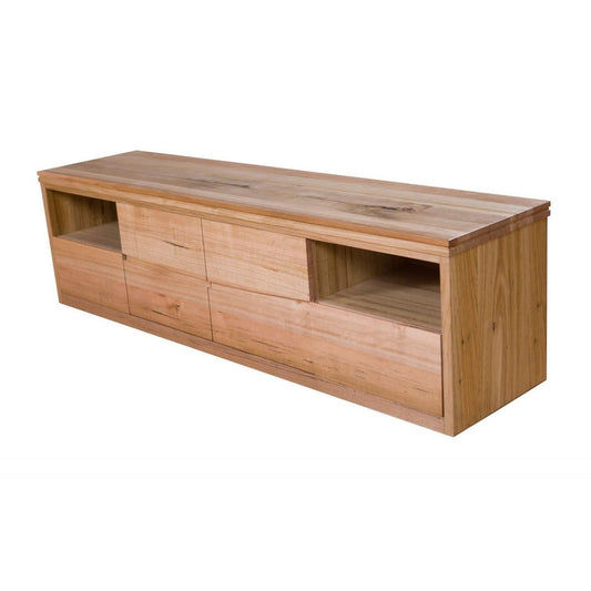 NOREEN SOLID TASMANIAN OAK TV UNIT - 2 DOOR & 2 DRAWERS