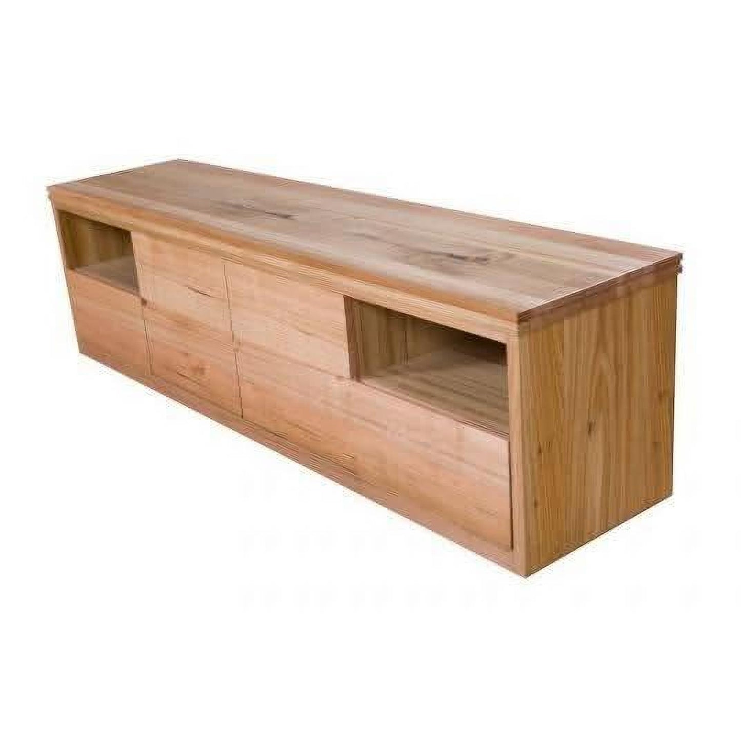 NOREEN SOLID TASMANIAN OAK TV UNIT - 2 DOOR & 2 DRAWERS