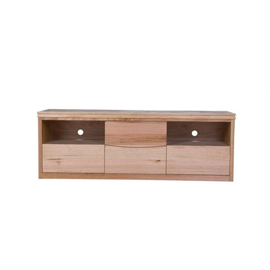 NOREEN SOLID TASSIE OAK TV UNIT ETU 1 DOOR & 2 DRAWERS - MyChocolateWood