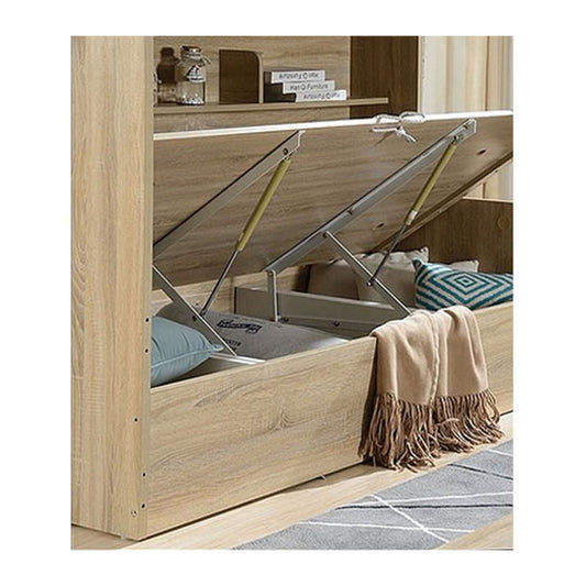 OLIVER GAS LIFT BUNK BED SINGLE ON DOUBLE